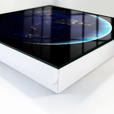 Earth at night Wall mounted key box