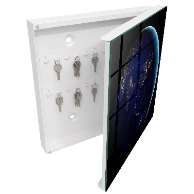 Earth at night Wall mounted key box