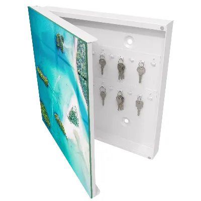Exotic beaches Key box for wall