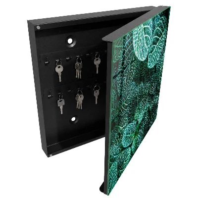 Green patterns Wall mounted key box