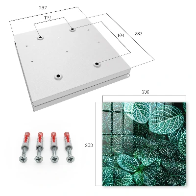 Green patterns Wall mounted key box