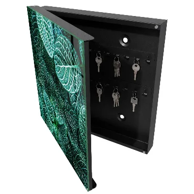Green patterns Wall mounted key box
