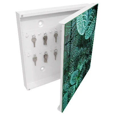 Green patterns Wall mounted key box