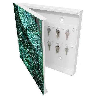 Green patterns Wall mounted key box
