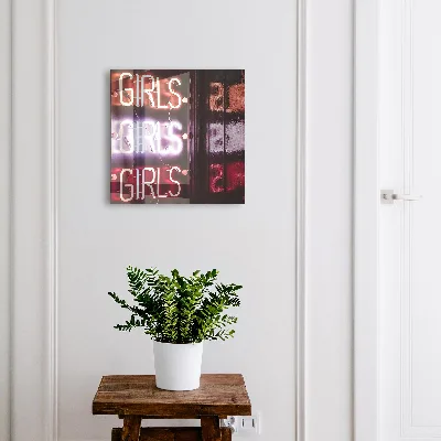 Neon sign Key cabinet
