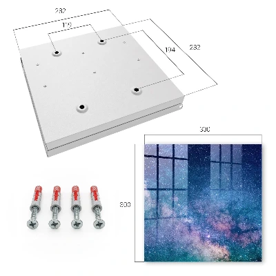 Cosmic night Key box for wall