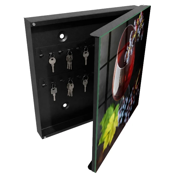 Wine grapes Key box for wall