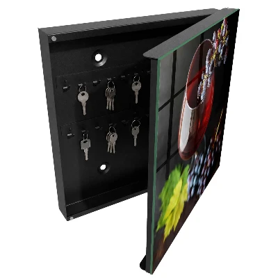Wine grapes Key box for wall