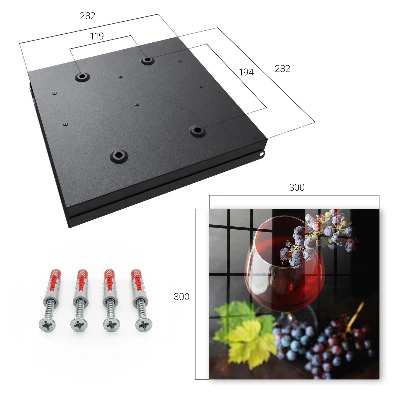 Wine grapes Key box for wall