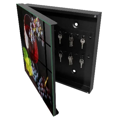 Wine grapes Key box for wall