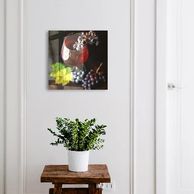 Wine grapes Key box for wall