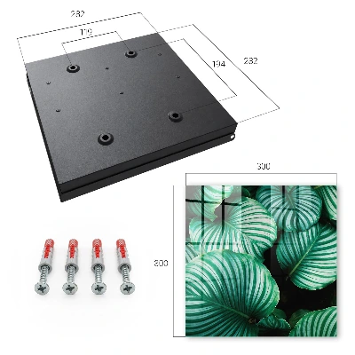 Green leaves Key box for wall