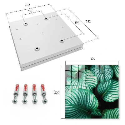 Green leaves Key box for wall