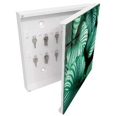 Green leaves Key box for wall