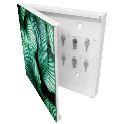 Green leaves Key box for wall
