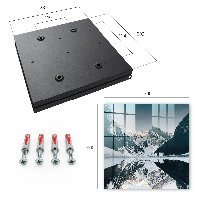 Winter landscape Wall mounted key box
