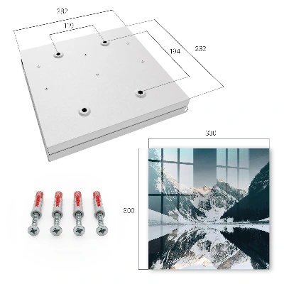 Winter landscape Wall mounted key box