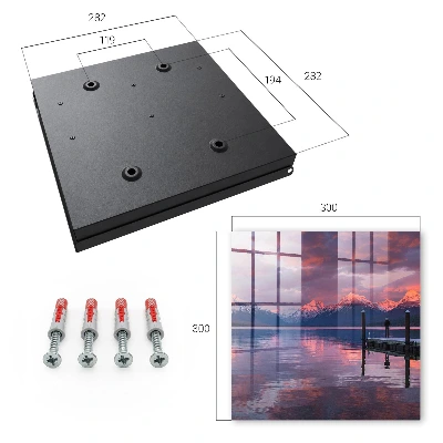 Lake mountains Wall mounted key box