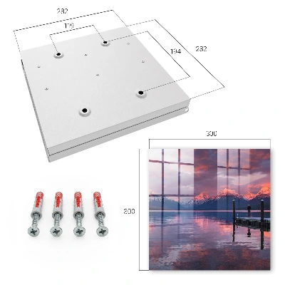 Lake mountains Wall mounted key box