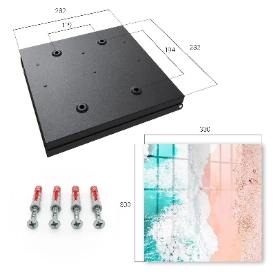 Ocean and beach Key box for wall