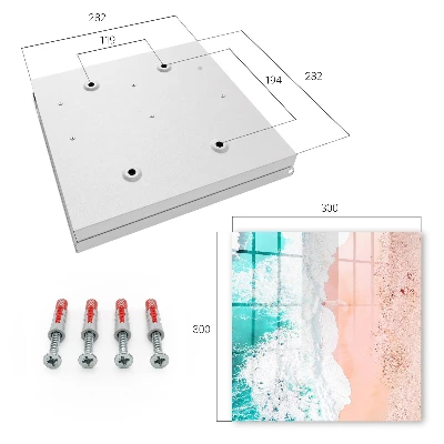 Ocean and beach Key box for wall