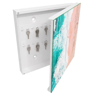 Ocean and beach Key box for wall