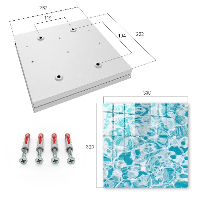 Water swirls Key box for wall
