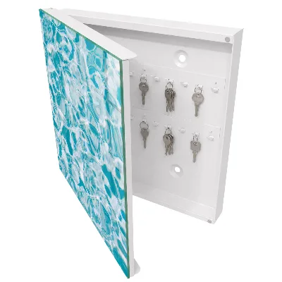 Water swirls Key box for wall