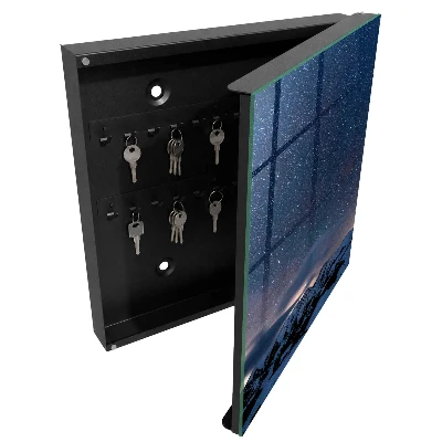 Mountain night Wall mounted key box