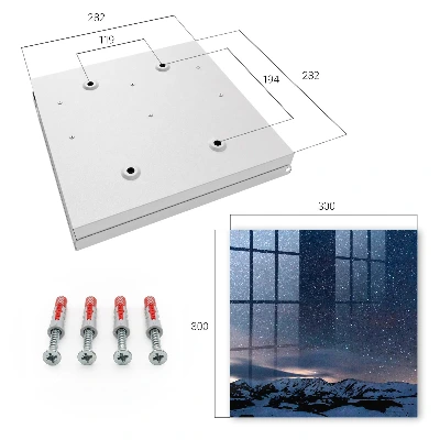 Mountain night Wall mounted key box