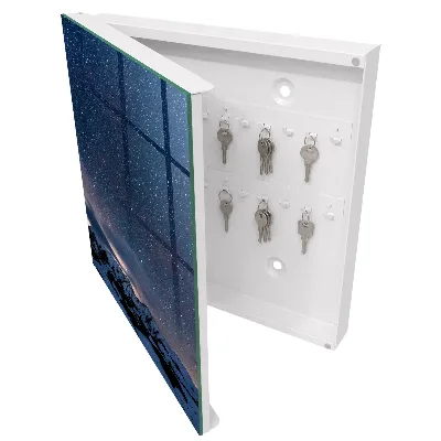 Mountain night Wall mounted key box
