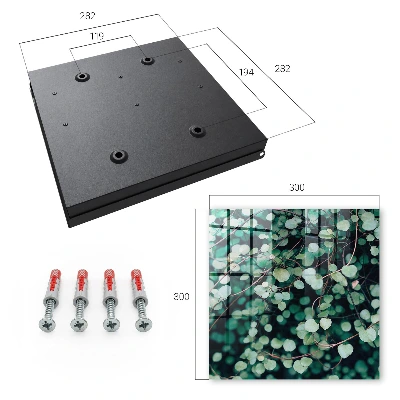 Green leaves Wall mounted key box