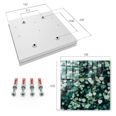 Green leaves Wall mounted key box