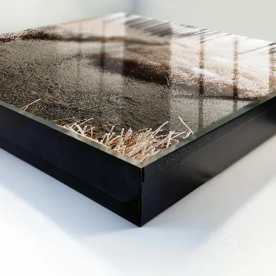 Winter river Key box for wall