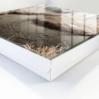 Winter river Key box for wall