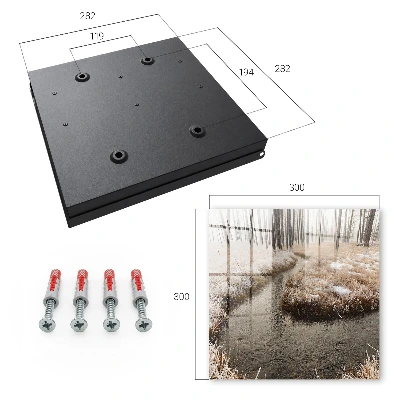 Winter river Key box for wall