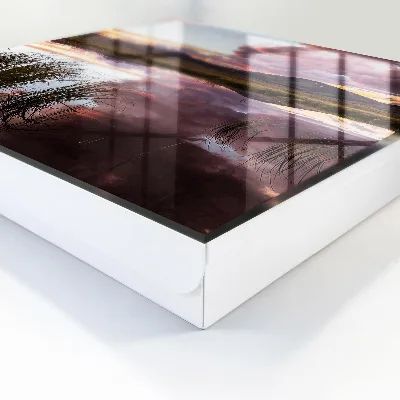 Mountain sunset Wall mounted key box