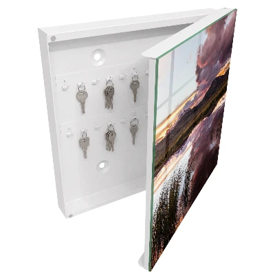 Mountain sunset Wall mounted key box