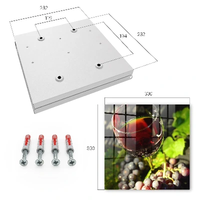 Grapes and wine Key box for wall