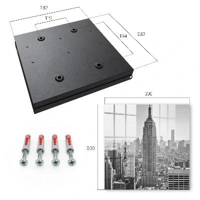 City panorama Wall mounted key box