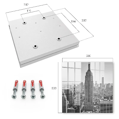 City panorama Wall mounted key box