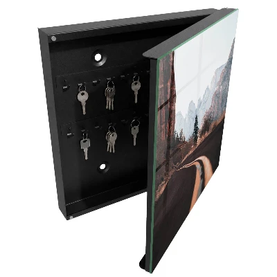 Road in the mountains Wall mounted key box