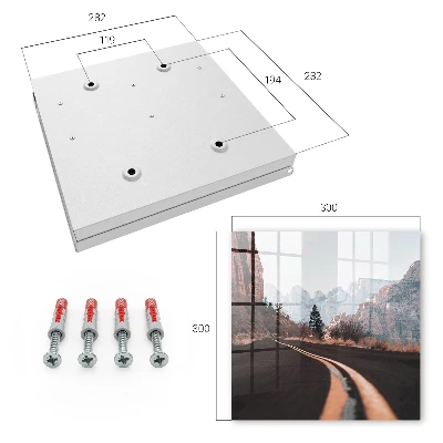 Road in the mountains Wall mounted key box