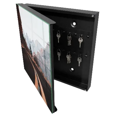 Road in the mountains Wall mounted key box