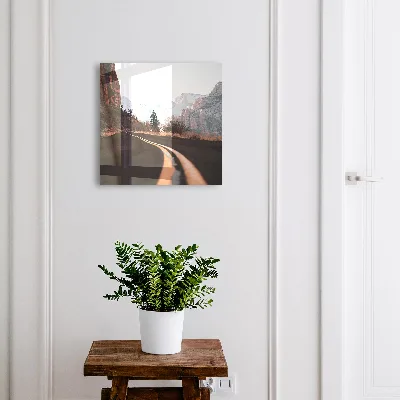 Road in the mountains Wall mounted key box
