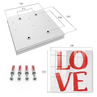Red love Key cabinet