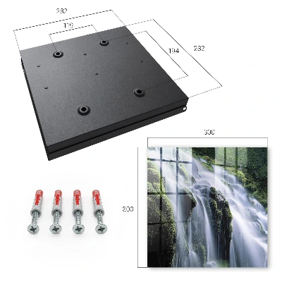 Green waterfall Wall mounted key box