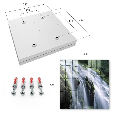 Green waterfall Wall mounted key box