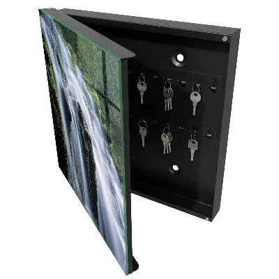 Green waterfall Wall mounted key box