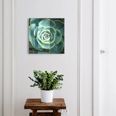 Green rosette Wall mounted key box